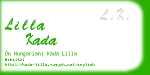 lilla kada business card